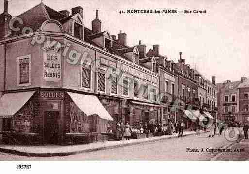 Ville de MONTCEAULESMINES, carte postale ancienne