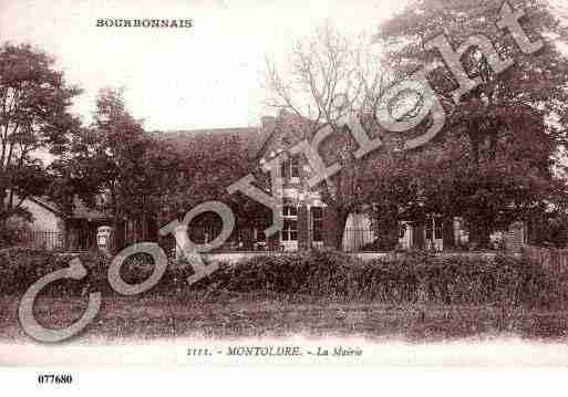 Ville de MONTOLDRE, carte postale ancienne