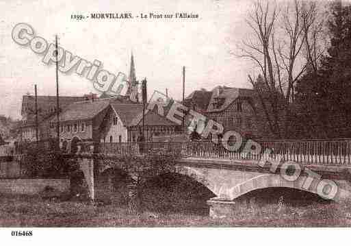 Ville de MORVILLARS, carte postale ancienne