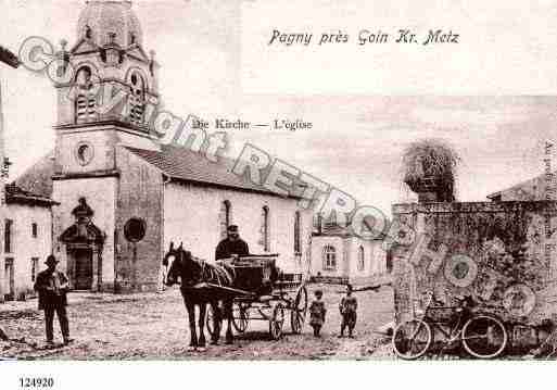 Ville de PAGNYLESGOIN, carte postale ancienne