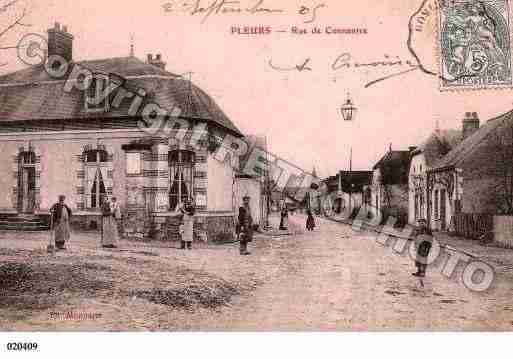 Ville de PLEURS, carte postale ancienne