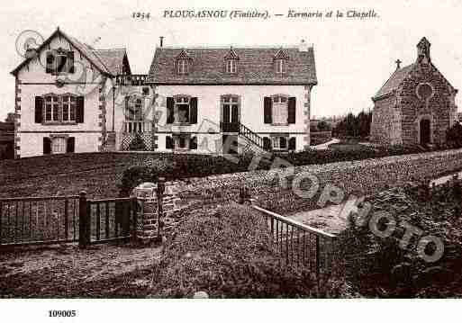 Ville de PLOUGASNOU, carte postale ancienne