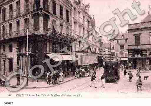 Ville de POITIERS, carte postale ancienne