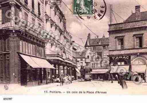 Ville de POITIERS, carte postale ancienne