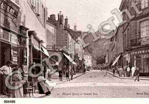 Ville de POLIGNY, carte postale ancienne