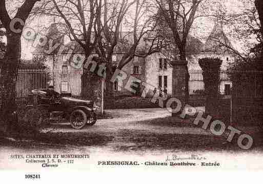 Ville de PRESSIGNAC, carte postale ancienne Ville de PRESSIGNAC, carte postale ancienne