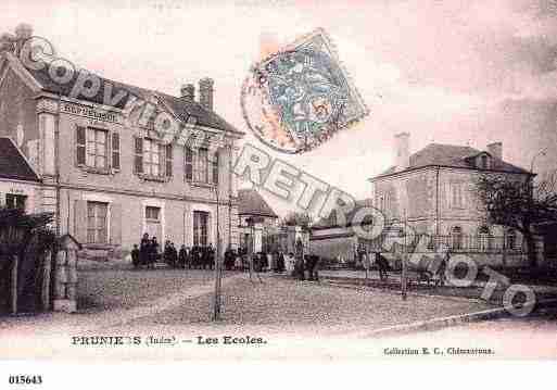 Ville de PRUNIERS, carte postale ancienne