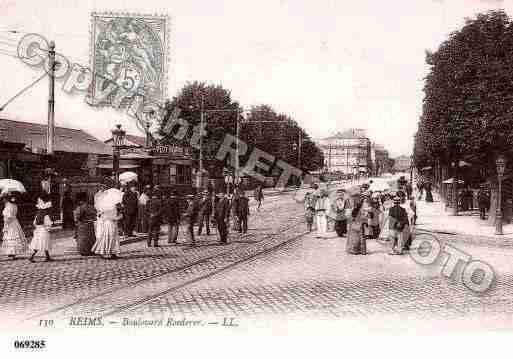 Ville de REIMS, carte postale ancienne