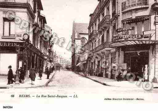 Ville de REIMS, carte postale ancienne