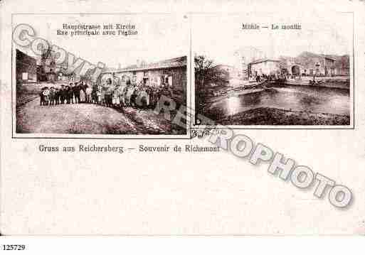 Ville de RICHEMONT, carte postale ancienne