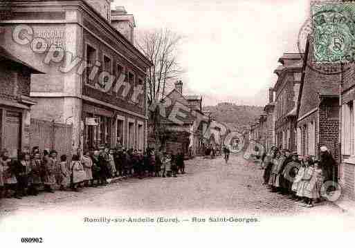 Ville de ROMILLYSURANDELLE, carte postale ancienne