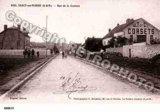 Ville de SAACYSURMARNE, carte postale ancienne