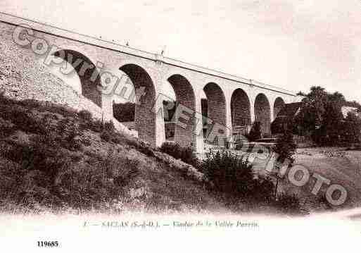 Ville de SACLAS, carte postale ancienne