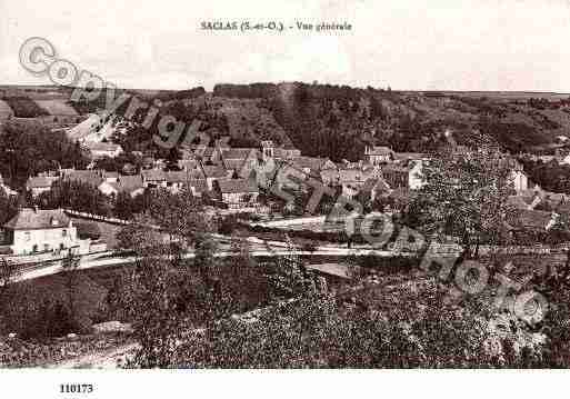 Ville de SACLAS, carte postale ancienne