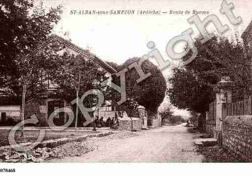 Ville de SAINTALBANAURIOLLES, carte postale ancienne