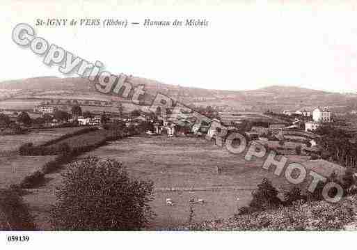 Ville de SAINTIGNYDEVERS, carte postale ancienne