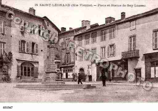 Ville de SAINTLEONARDDENOBLAT, carte postale ancienne
