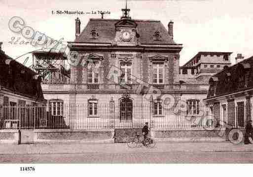 Ville de SAINTMAURICE, carte postale ancienne