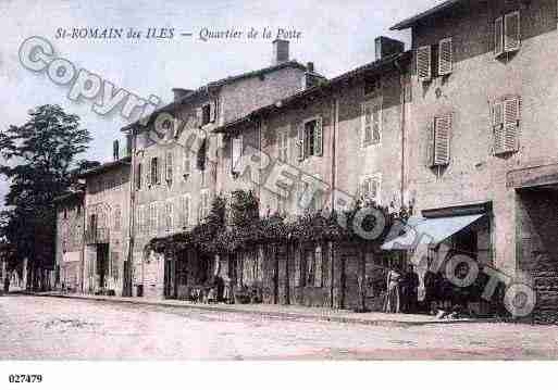 Ville de SAINTROMAINDESILES, carte postale ancienne