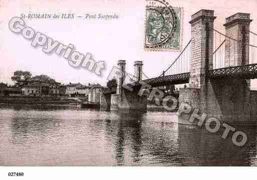 Ville de SAINTROMAINDESILES, carte postale ancienne