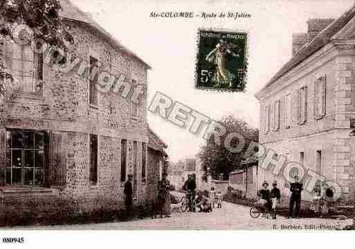 Ville de SAINTECOLOMBEPRESVERNON, carte postale ancienne