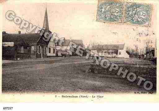 Ville de SALESCHES, carte postale ancienne