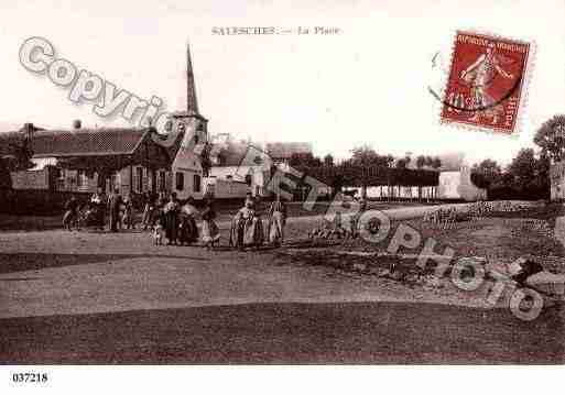 Ville de SALESCHES, carte postale ancienne