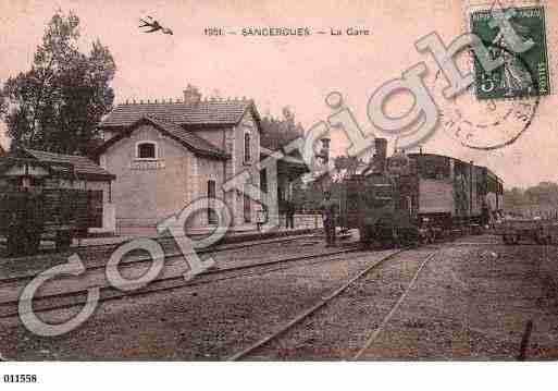 Ville de SANCERGUES, carte postale ancienne