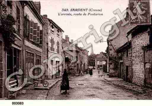 Ville de SARDENT, carte postale ancienne