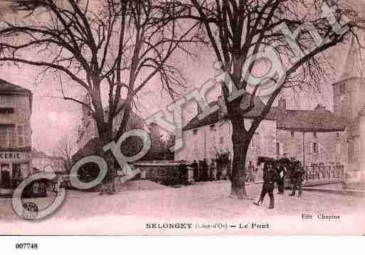 Ville de SELONGEY, carte postale ancienne