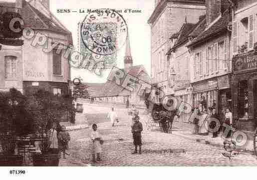 Ville de SENS, carte postale ancienne