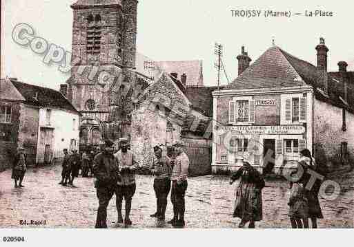 Ville de TROISSY, carte postale ancienne