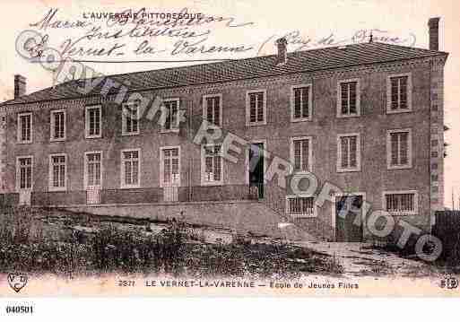 Ville de VERNETLAVARENNE, carte postale ancienne