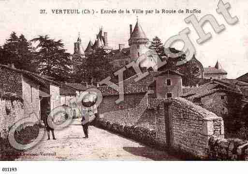 Ville de VERTEUILSURCHARENTE, carte postale ancienne