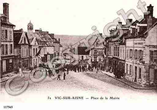 Ville de VICSURAISNE, carte postale ancienne