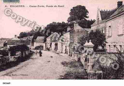 Ville de VILLAINESLESROCHERS, carte postale ancienne