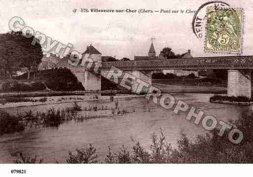 Ville de VILLENEUVESURCHER, carte postale ancienne