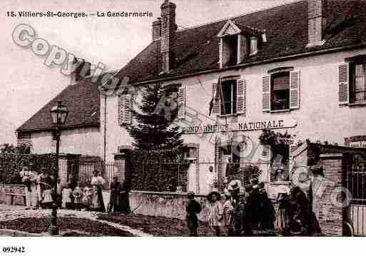 Ville de VILLIERSSTGEORGES, carte postale ancienne