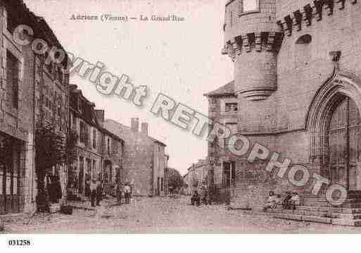 Ville de ADRIERS, carte postale ancienne