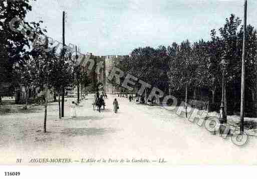 Ville de AIGUESMORTES, carte postale ancienne