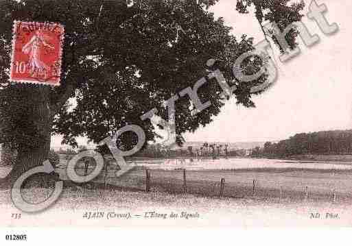 Ville de AJAIN, carte postale ancienne