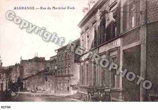 Ville de ALGRANGE, carte postale ancienne Ville de ALGRANGE, carte postale ancienne