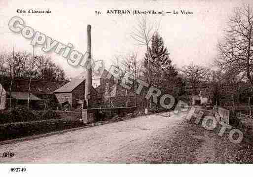 Ville de ANTRAIN, carte postale ancienne