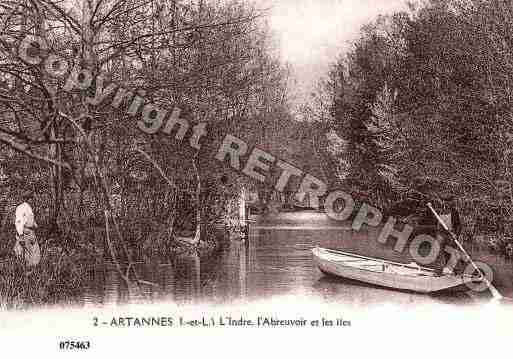 Ville de ARTANNESSURINDRE, carte postale ancienne