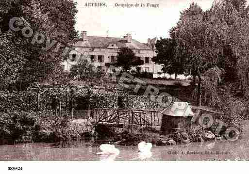 Ville de ARTHIES, carte postale ancienne