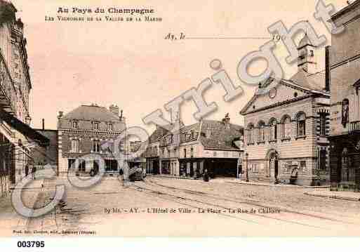 Ville de AY, carte postale ancienne