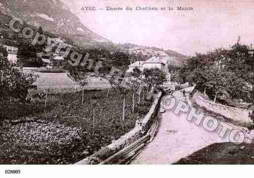 Ville de AYZE, carte postale ancienne