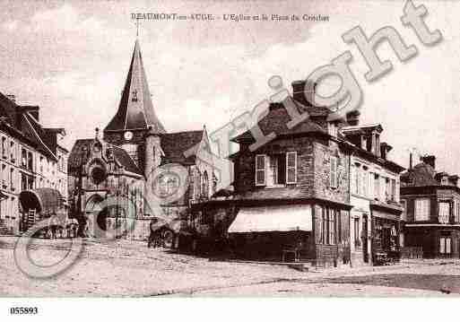 Ville de BEAUMONTENAUGE, carte postale ancienne