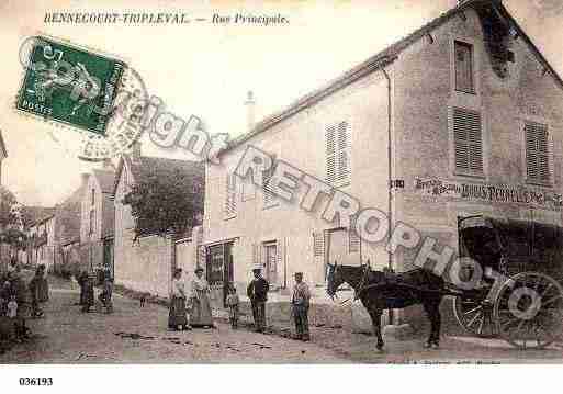 Ville de BENNECOURT, carte postale ancienne