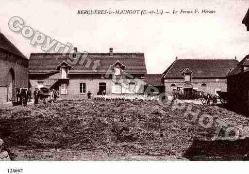 Ville de BERCHERESSAINTGERMAIN, carte postale ancienne